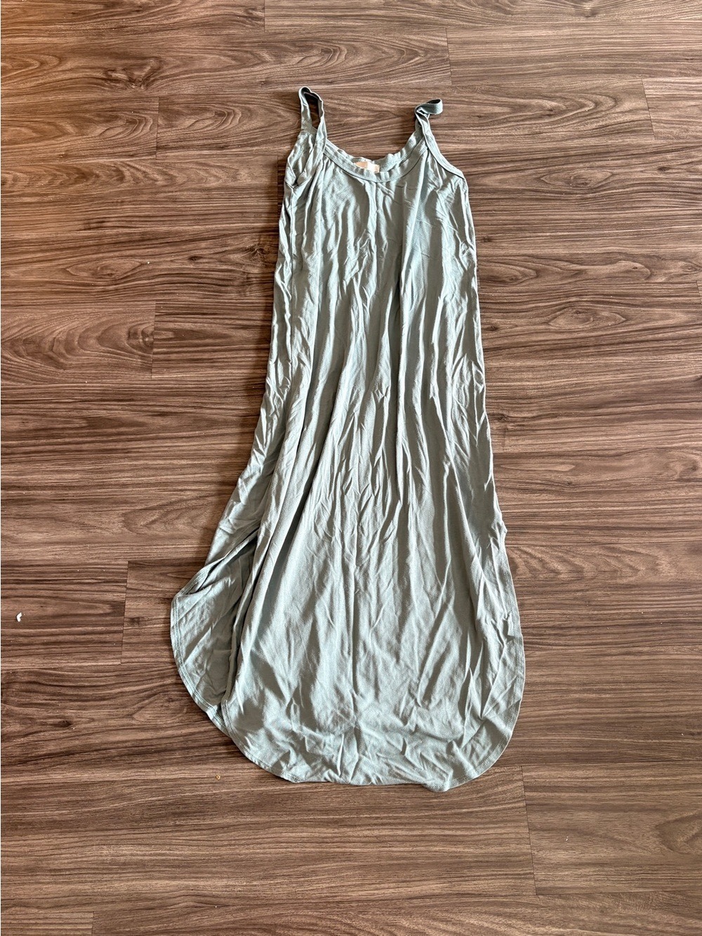 Becool Women’s Light Sage Green Maxi Slip Dress Small